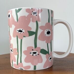 Room Essentials Pink Floral Ceramic Mug